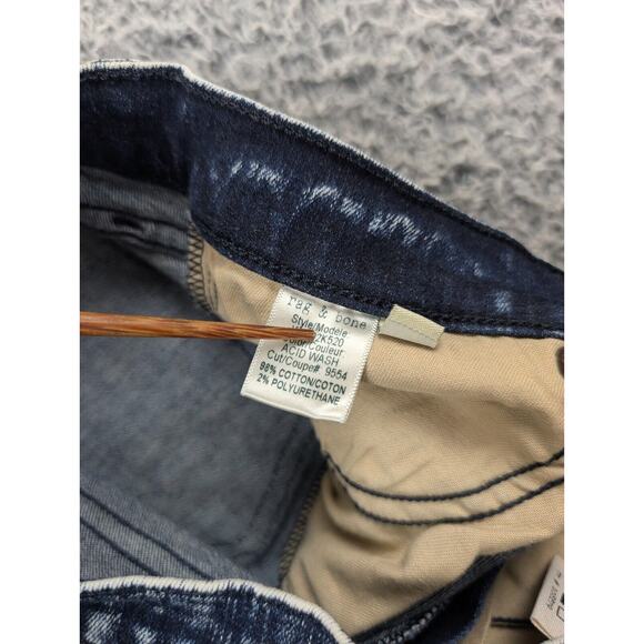 Rag & Bone Jeans Womens 27 Blue Skinny Fit Mid Rise Stretch Acid Wash Denim - Picture 6 of 11